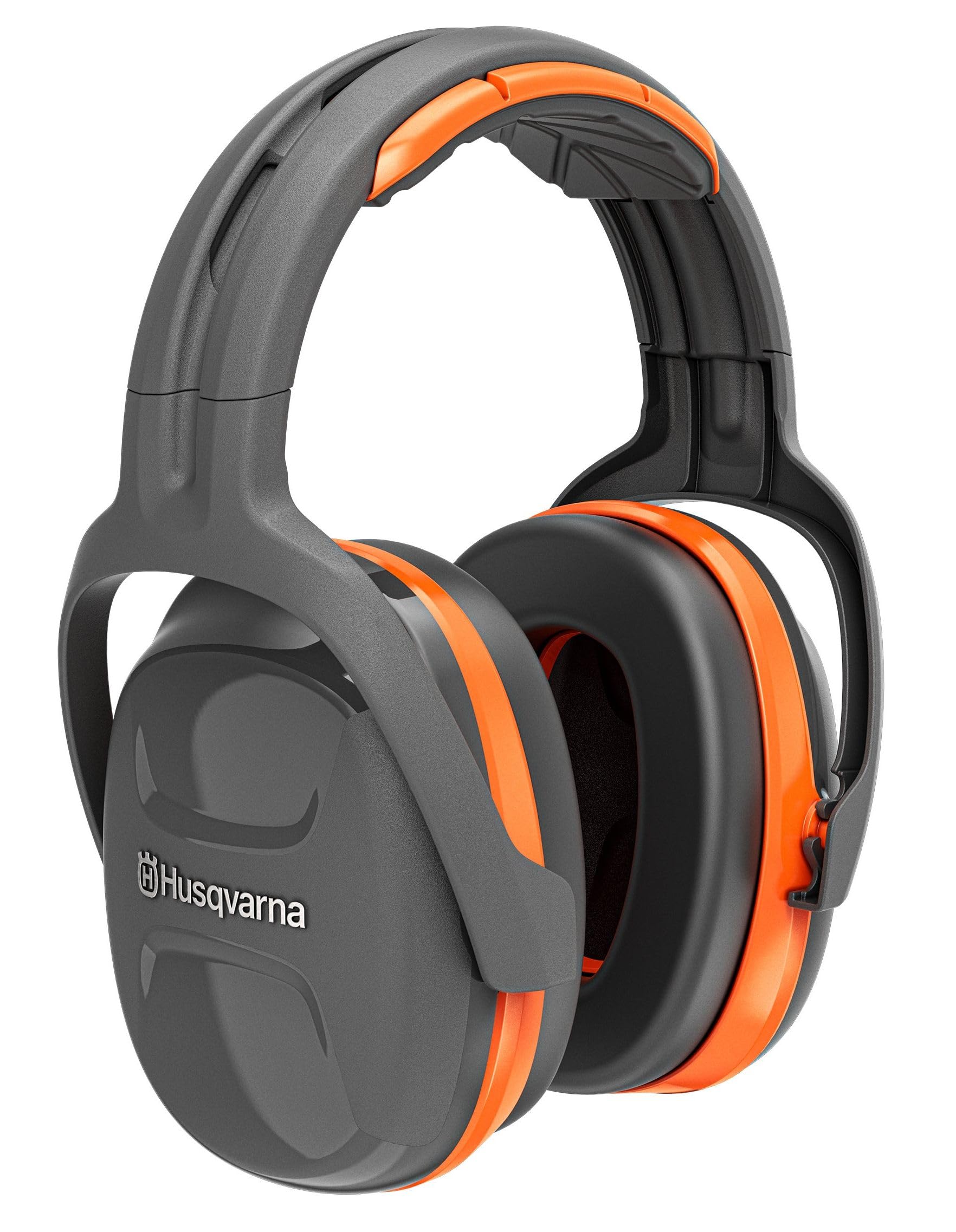 Husqvarna X-Low - Protectores auditivos pasivos con amortiguación de 30 dB, diadema acolchada, visera adaptable, ideal para entornos de trabajo ruidosos, talla única