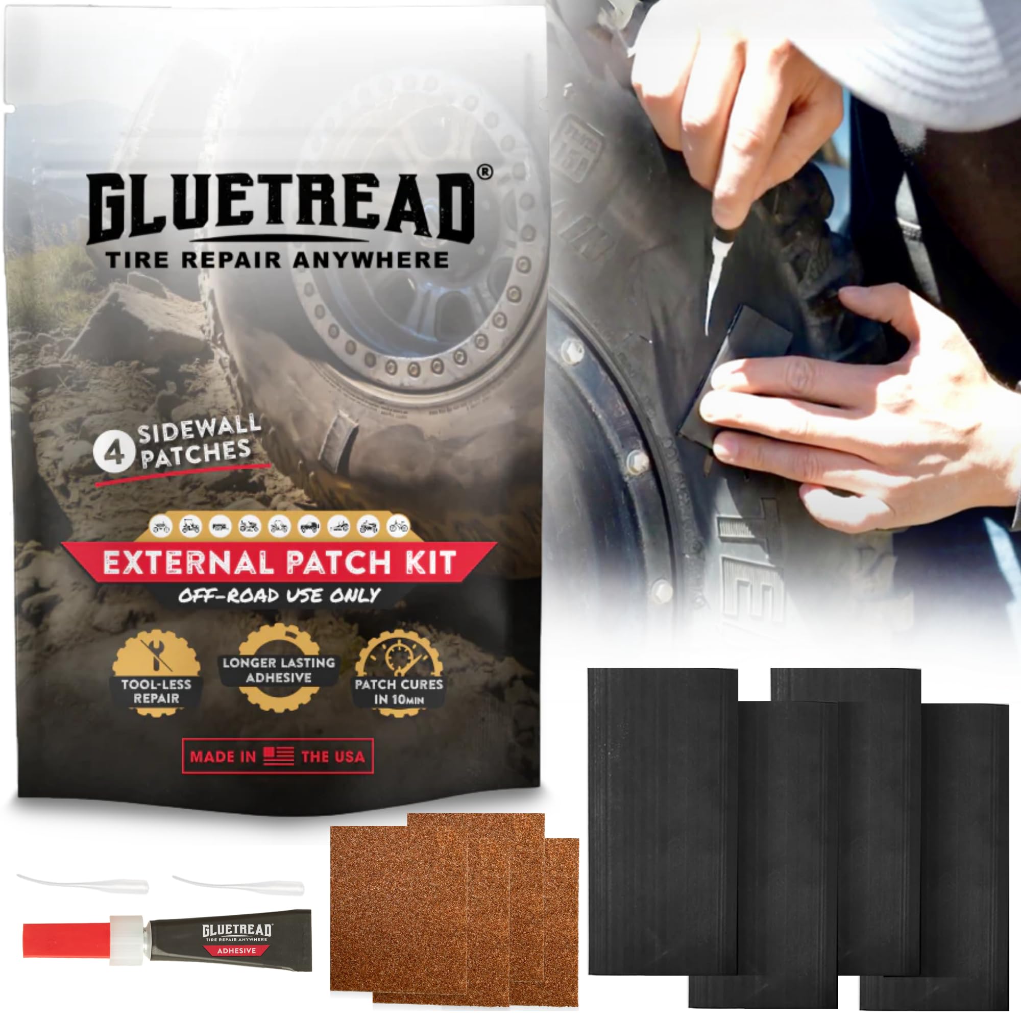 GlueTread External Patch Kit