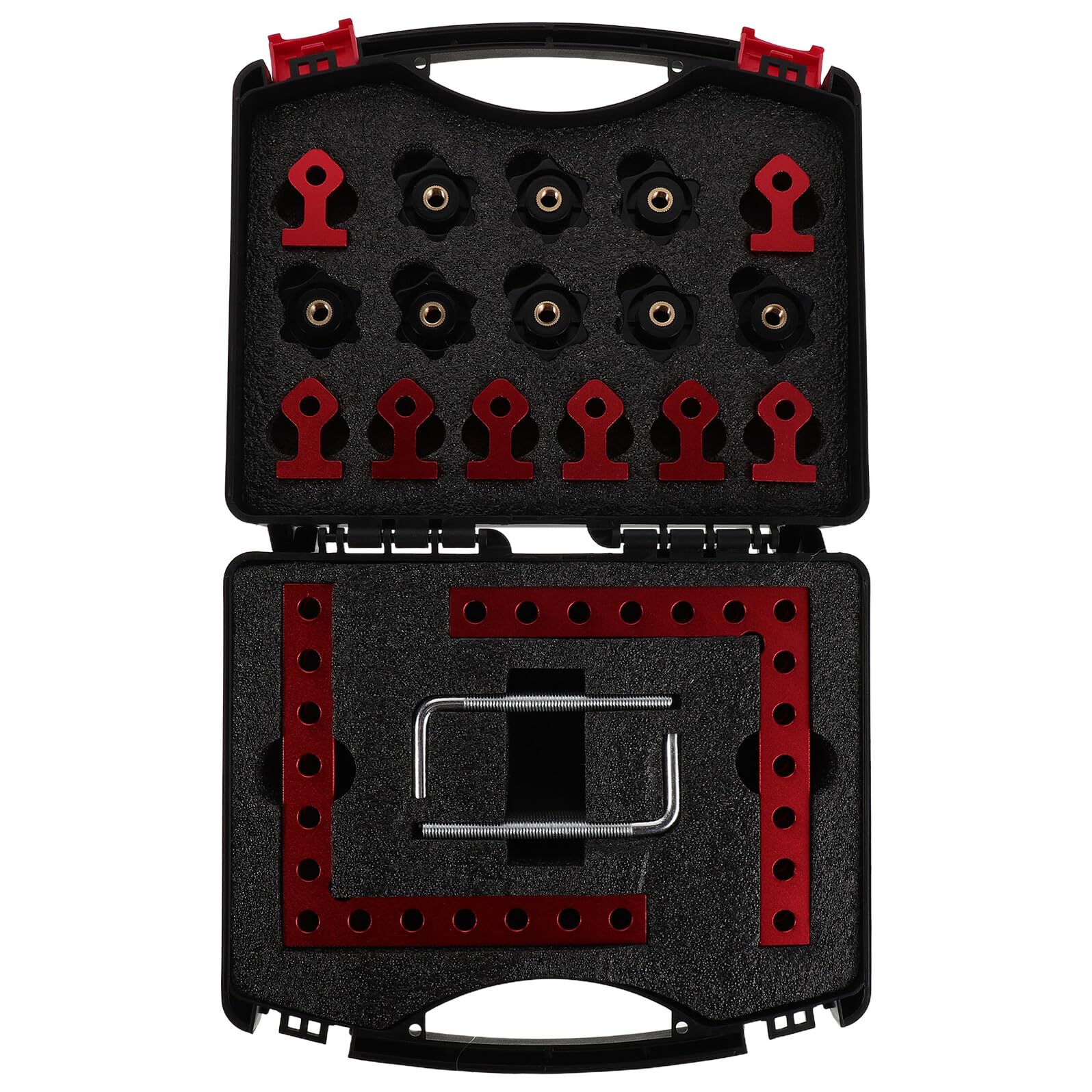 Équerres de menuiserie outillage de positionnement angle droit rouge WOONEKY