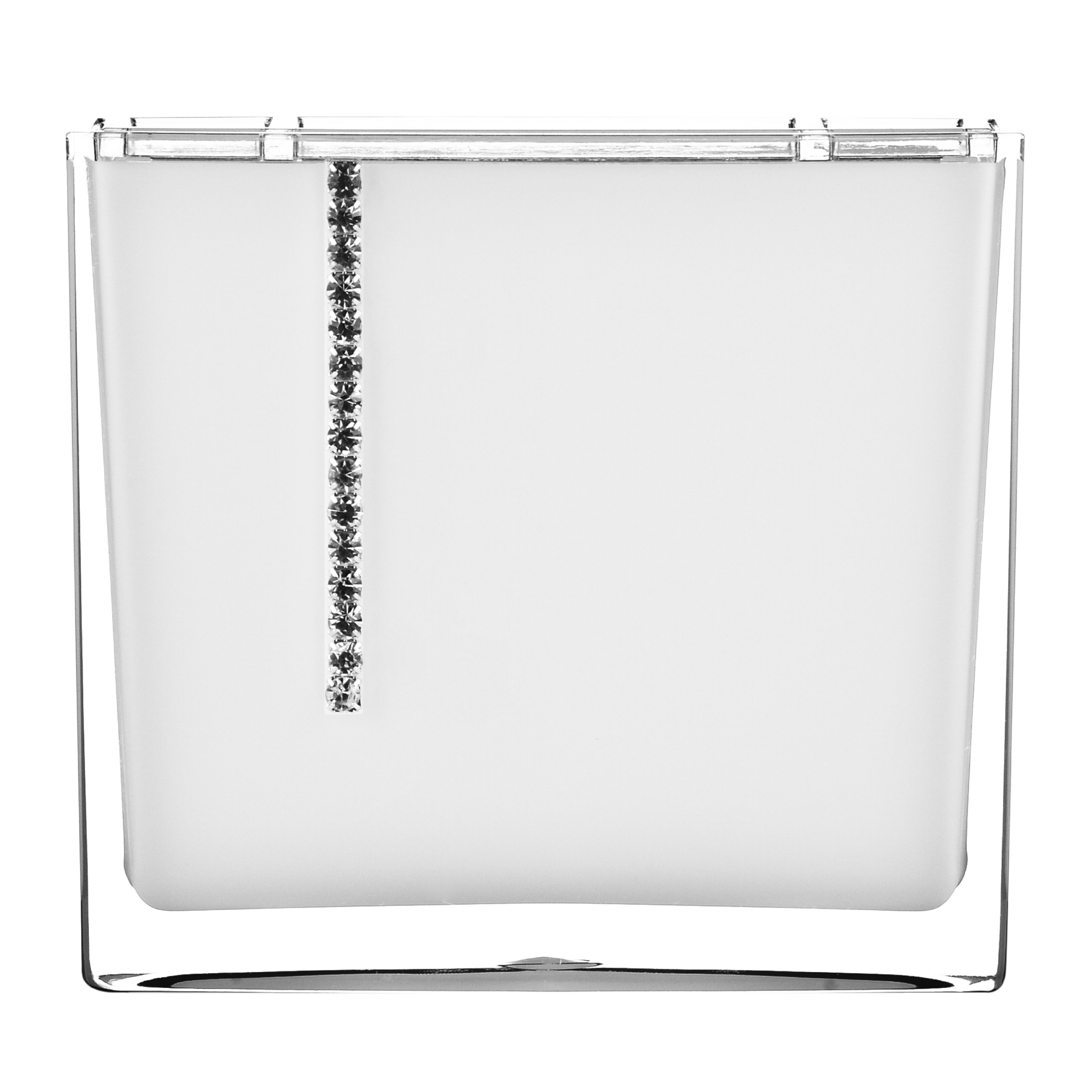 Premier White Housewares Acrylic Toothbrush Holder With Diamante Detail