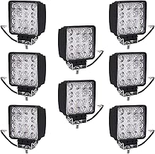 Turboo 8X 4 Inch 48W LED Light Bar, Waterproof IP67 Super Bright, Led Bar Fog Lights Pods Lights Driving Light for Off-Road, ATV, SUV, Jeep, Boat, Trailer, Tractor, Truck, 1 Year Warranty - coolthings.us