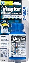 taylor Pool 7-Way Chlorine/Bromine Test Strips - 50 Test Strips