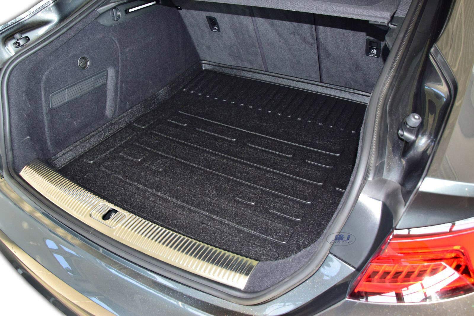 J&J AUTOMOTIVE Tapis de Coffre en Caoutchouc sur Mesure pour Audi A5 Sportback/Coupe 2008-2015, Premium, Bord Haut, Antidérapant, Toutes Saisons