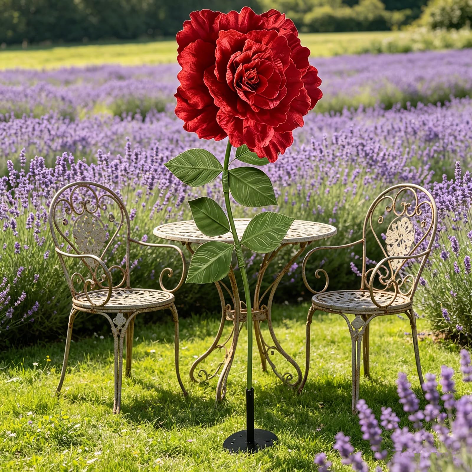 YUANXIN Rosa Artificiale Gigante da 165 cm, Rose Finte Lavorate a Mano, Regalo Creativo per San Valentino, Festa della Mamma e Matrimoni, Ideale per Decorazioni di Nozze
