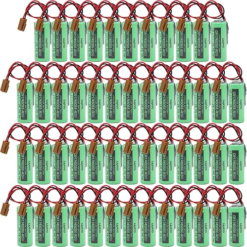 Paquete de 50 baterías de repuesto PLC de 3 V 2500 mAh para CR17450SE-R A98L-0031-0012 CR17450-17450, serie CNC FANUC disponible en Yaxa Peru