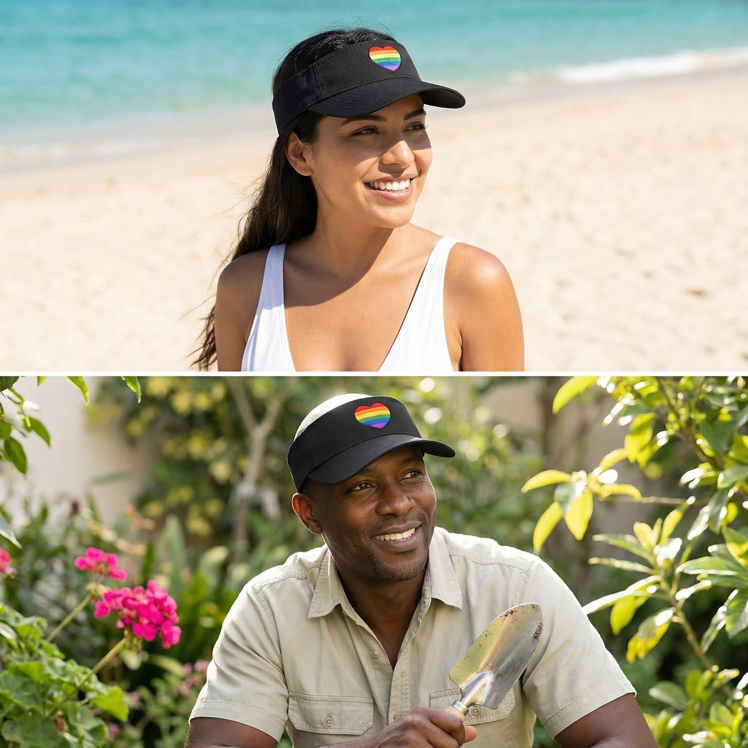 Sports Sun Visors for Women Men, Embroidered Visor Hat for Running, Tennis, Golf, Pickleball