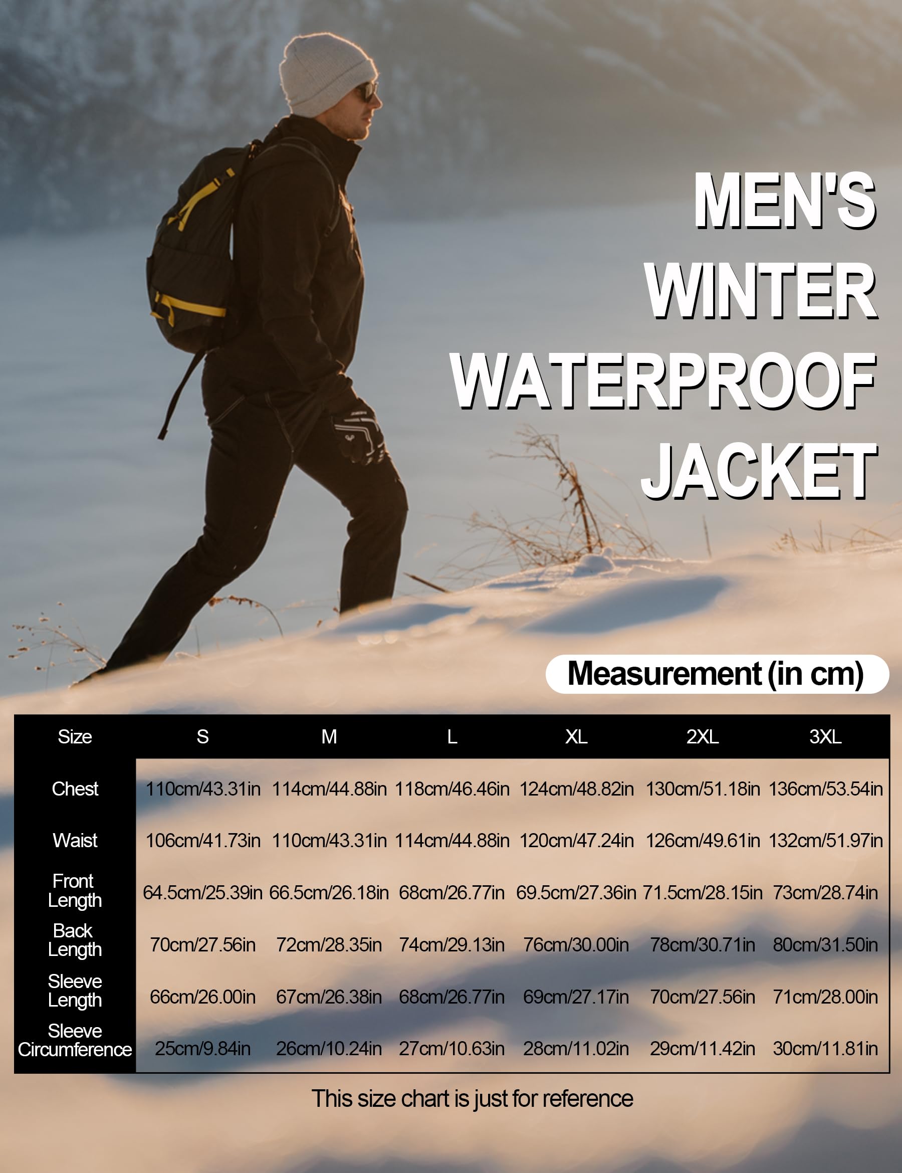 INBIKE Chaqueta Ciclismo Hombre Invierno Softshell Polar Exterior con Capucha Desmontable Cortavientos Abrigo Cálido para Senderismo Running
