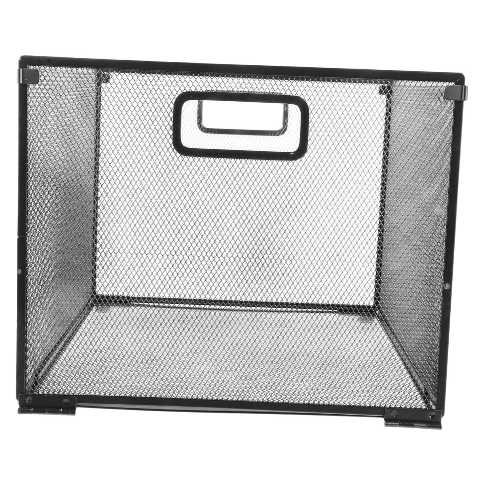 KICHOUSE Heavy Duty Iron File Box Storage Basket Hanging Storage Organizer Desktop Document Rack