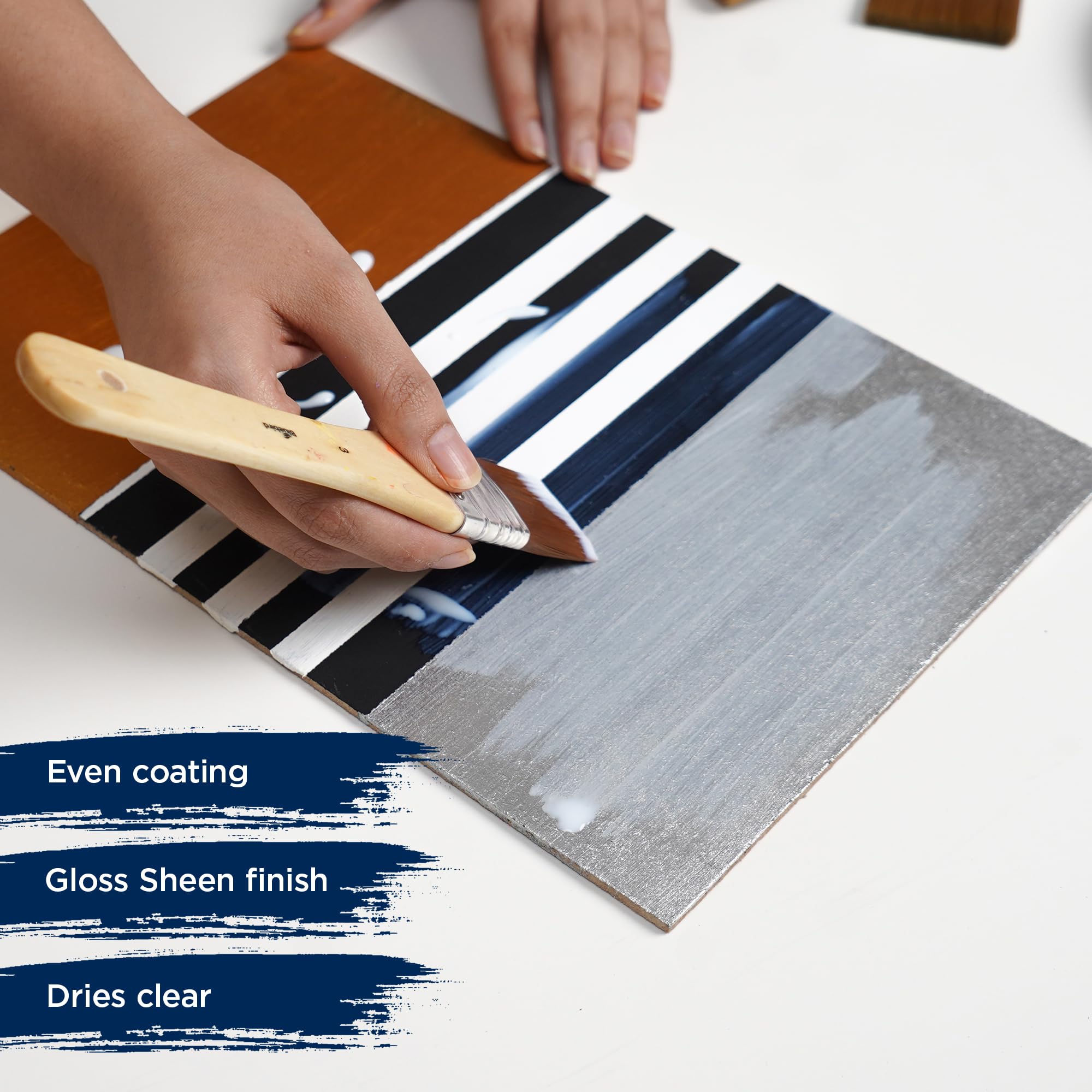 BLUEBIRD Signature Varnish for Acrylic Painting, Gloss, 3.4 Fl Oz (100ML), Non-Yellowing, Non-Toxic, Anti-Crazing, Gloss Varnish for Pro Artists, Hobby Painters & Kids