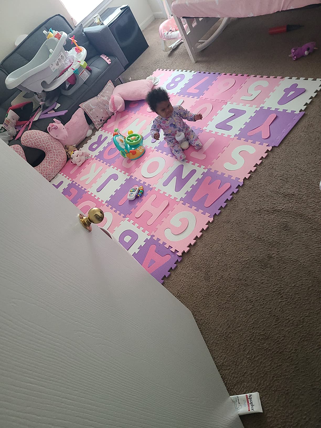 11/mo Finance Tadpoles Foam Playmats for Kids, 36 Interlocking Tiles