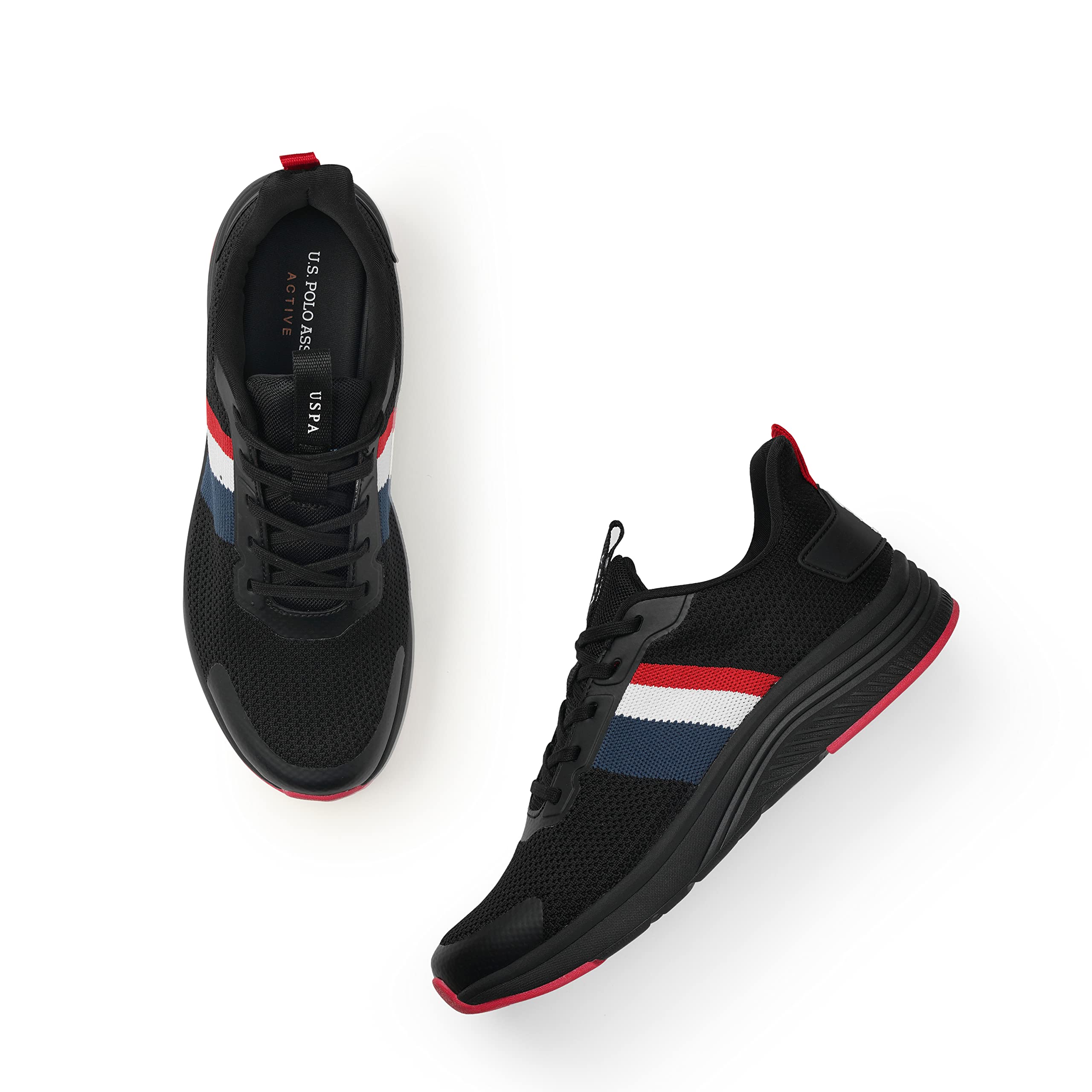 U.S. POLO ASSN. Mens Black Mullen 2.0 Sneakers - 10 UK (B0B52J4TYG) Amazon Price History, Amazon Price Tracker
