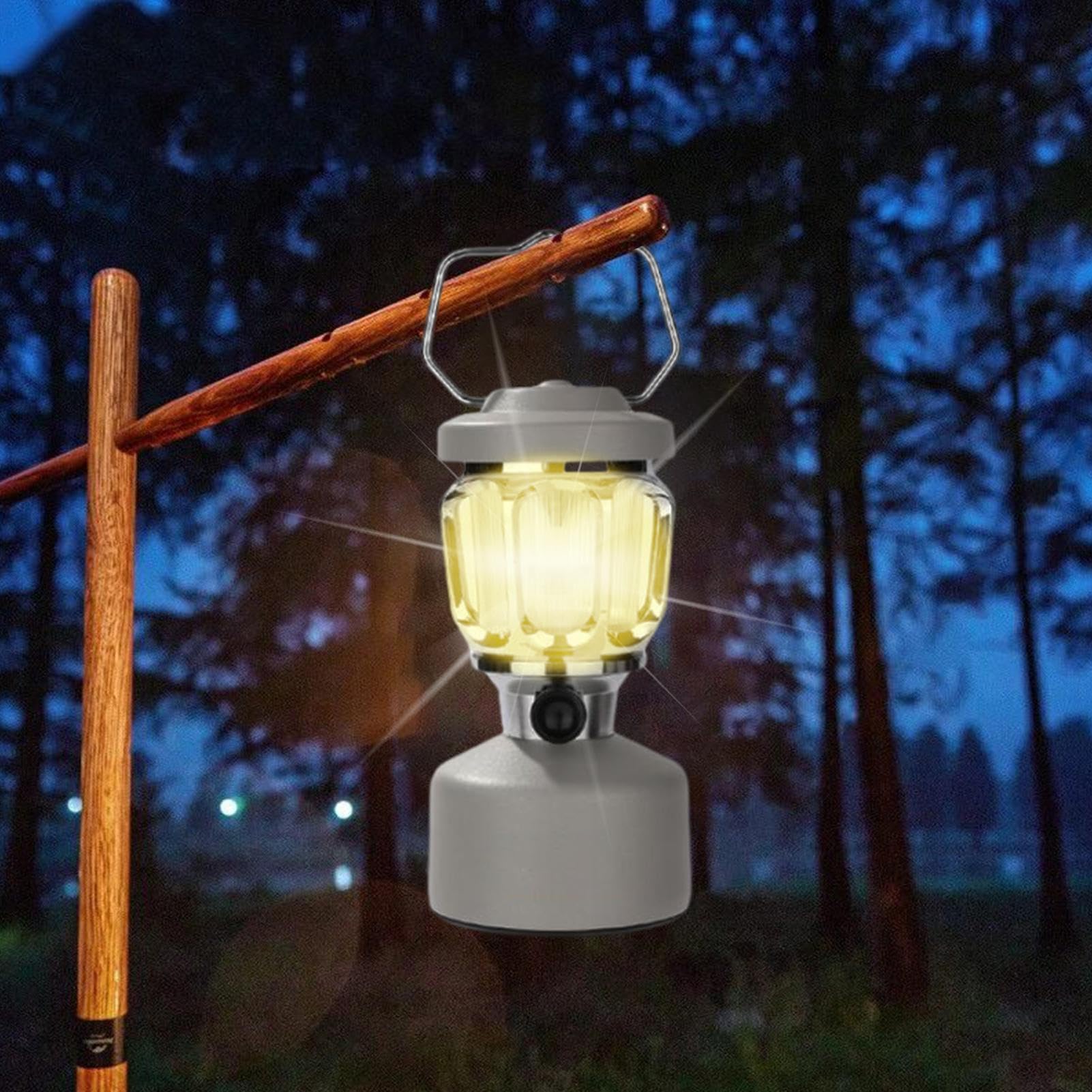 Lanterna portatile da campeggio – Illuminazione esterna di alta qualità a batteria, torcia a LED impermeabile | Luce notturna ricaricabile per , capanno da giardino, cabine da trekking, caravan | batteria, torcia a LED impermeabile | Luce notturna ricaric