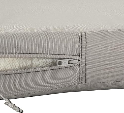 Miniatura 9 de Classic Accessories 62-009-MUSHRM-EC Ravenna Seat Cushion, 21x19x5 Inch (Pack of 1), Mushroom, Chair Seat Cushion Diseño de hongo,Gris topo