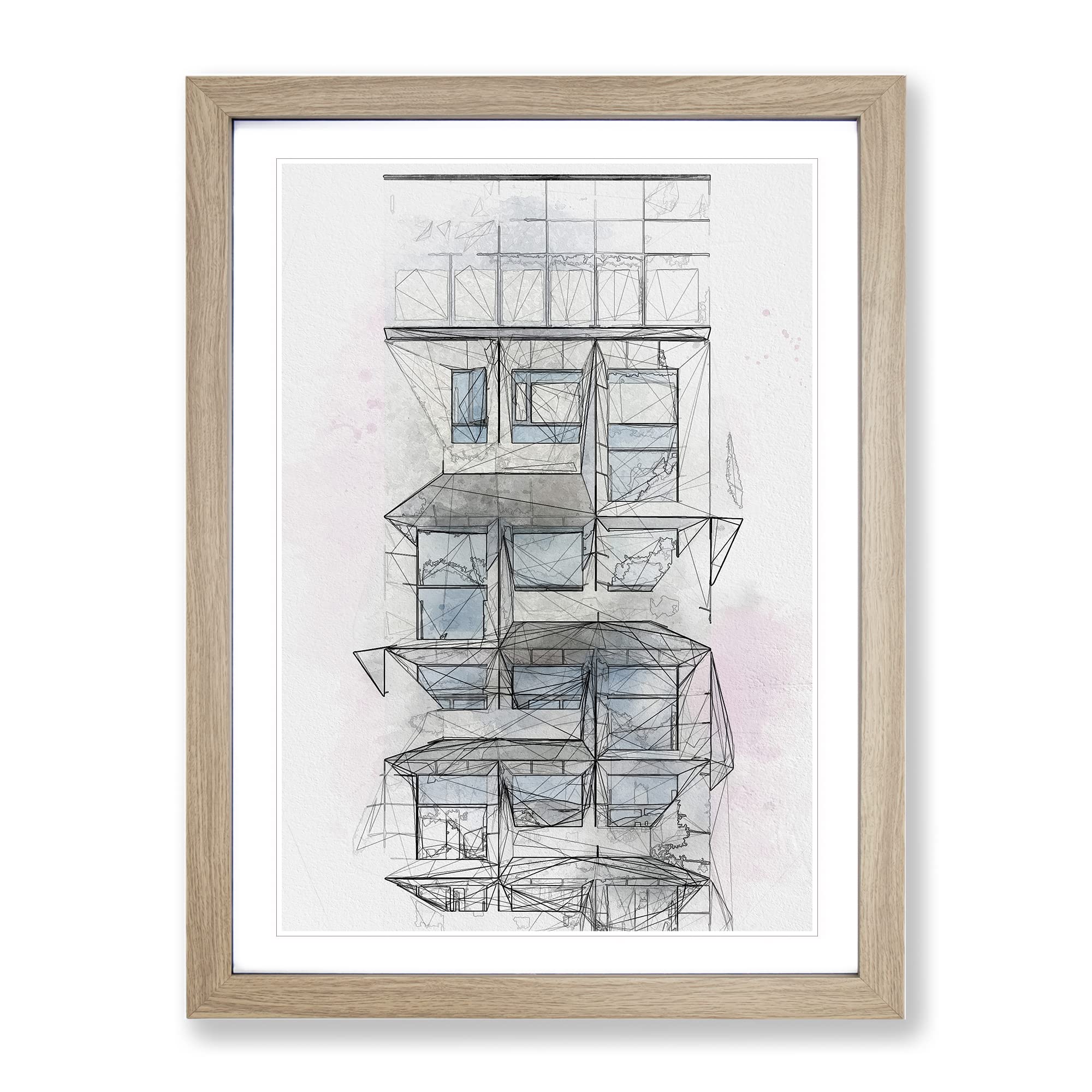Sketching The Architecture Vol.56 Modern Framed Wall Art Print