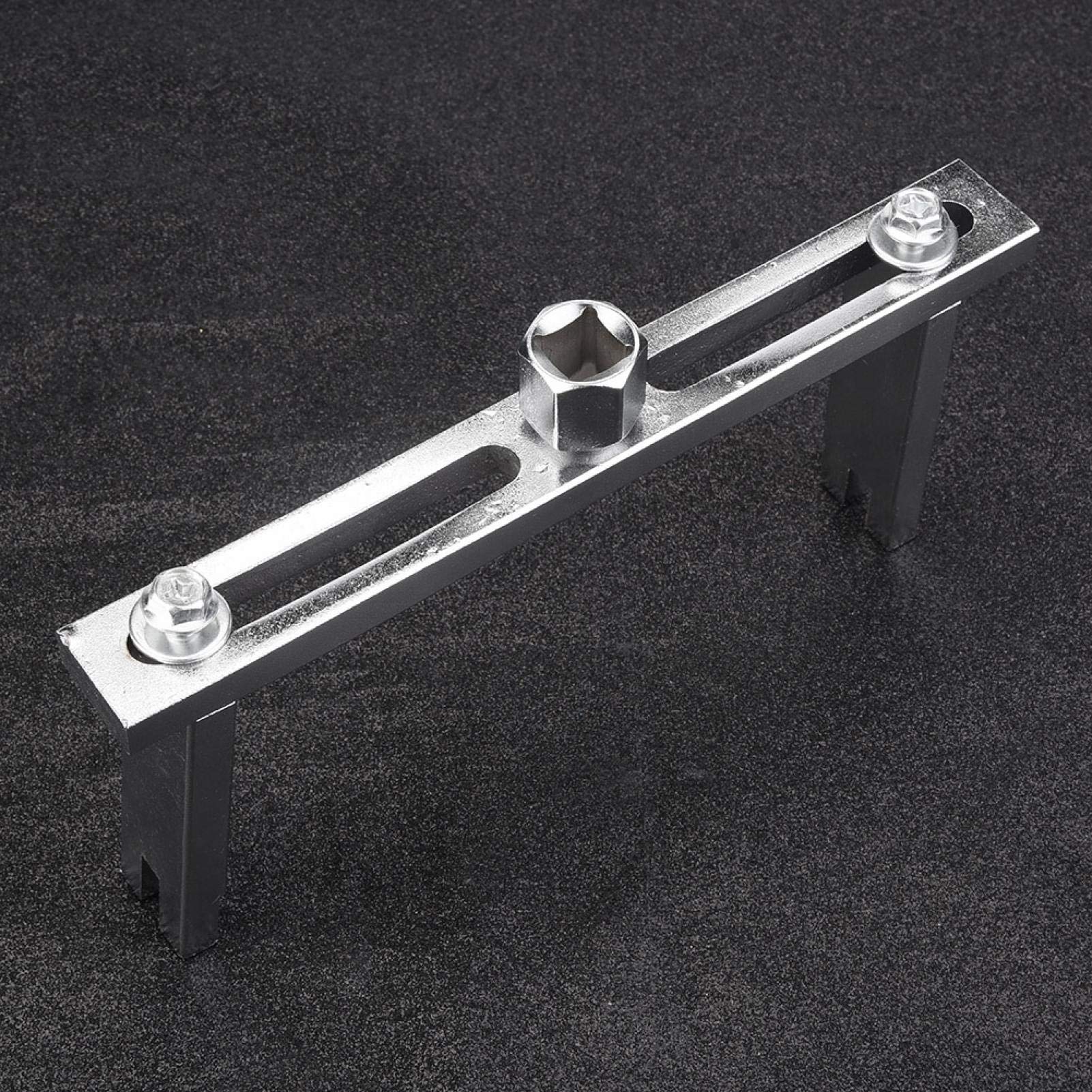 Akozon Clé de couvercle de pompe, clé universelle de réservoir de carburant outil de démontage de bouchon de carburant réglable pour outil de retrait de clé de couvercle de pompe de voiture