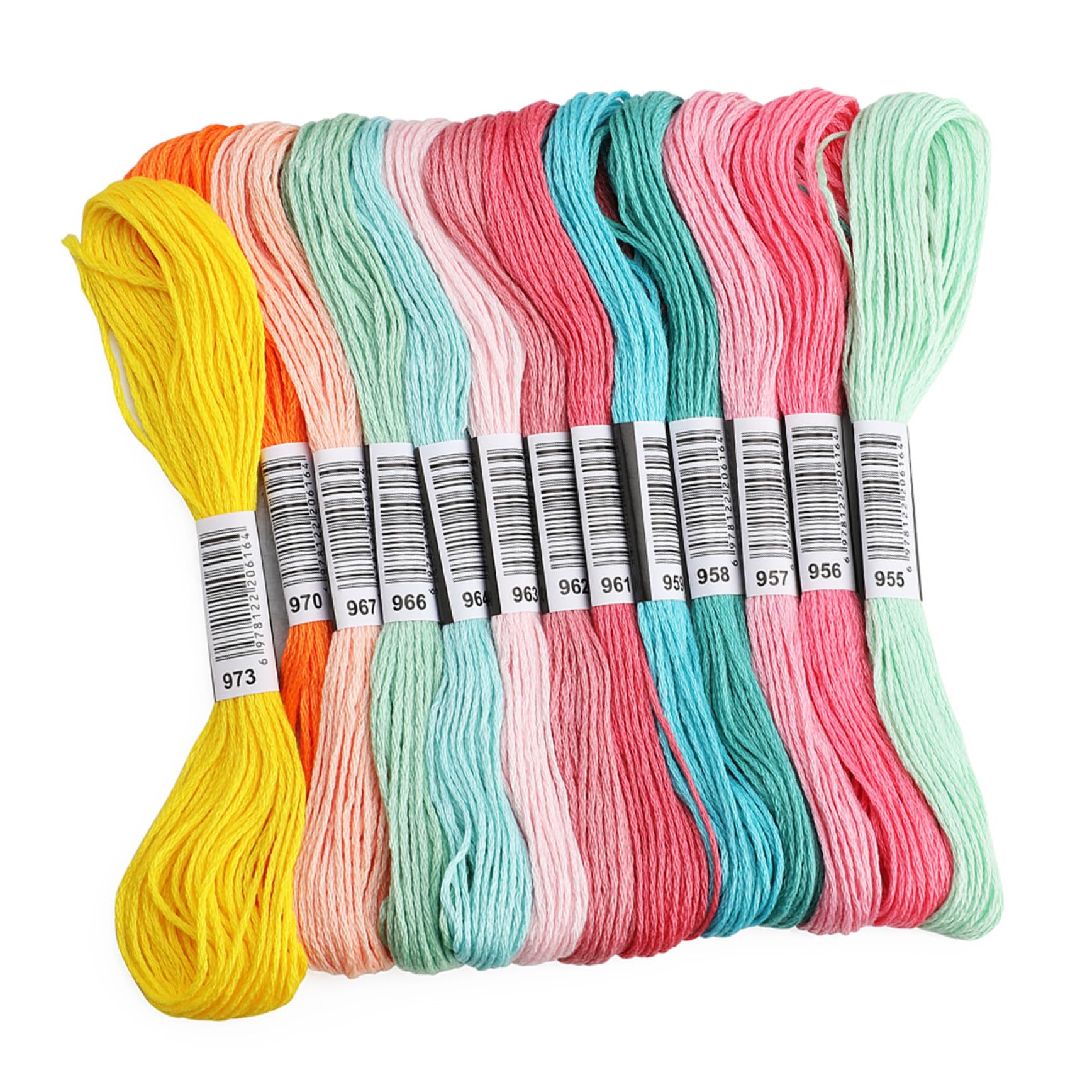 Hilos para Bordar de Punto de Cruz 447 Piezas, Poliéster Algodón | DIY Crafts y Tassels, Cómodo de Guardar, Fácil de Llevar, Surtido para Proyectos Creativos