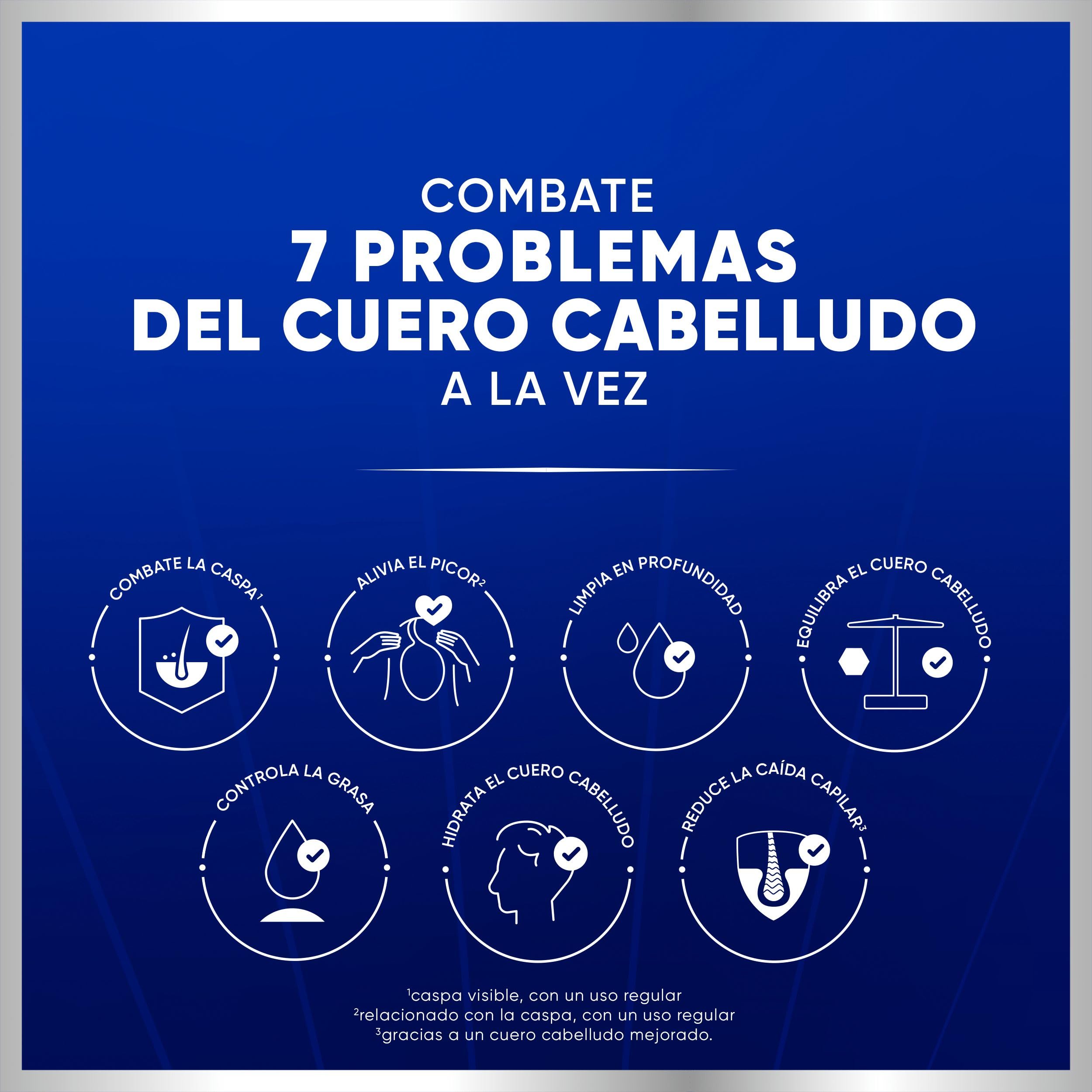 H&S Pro-Expert 7 Champú Anticaspa Anticaída 800ml con Cafeína