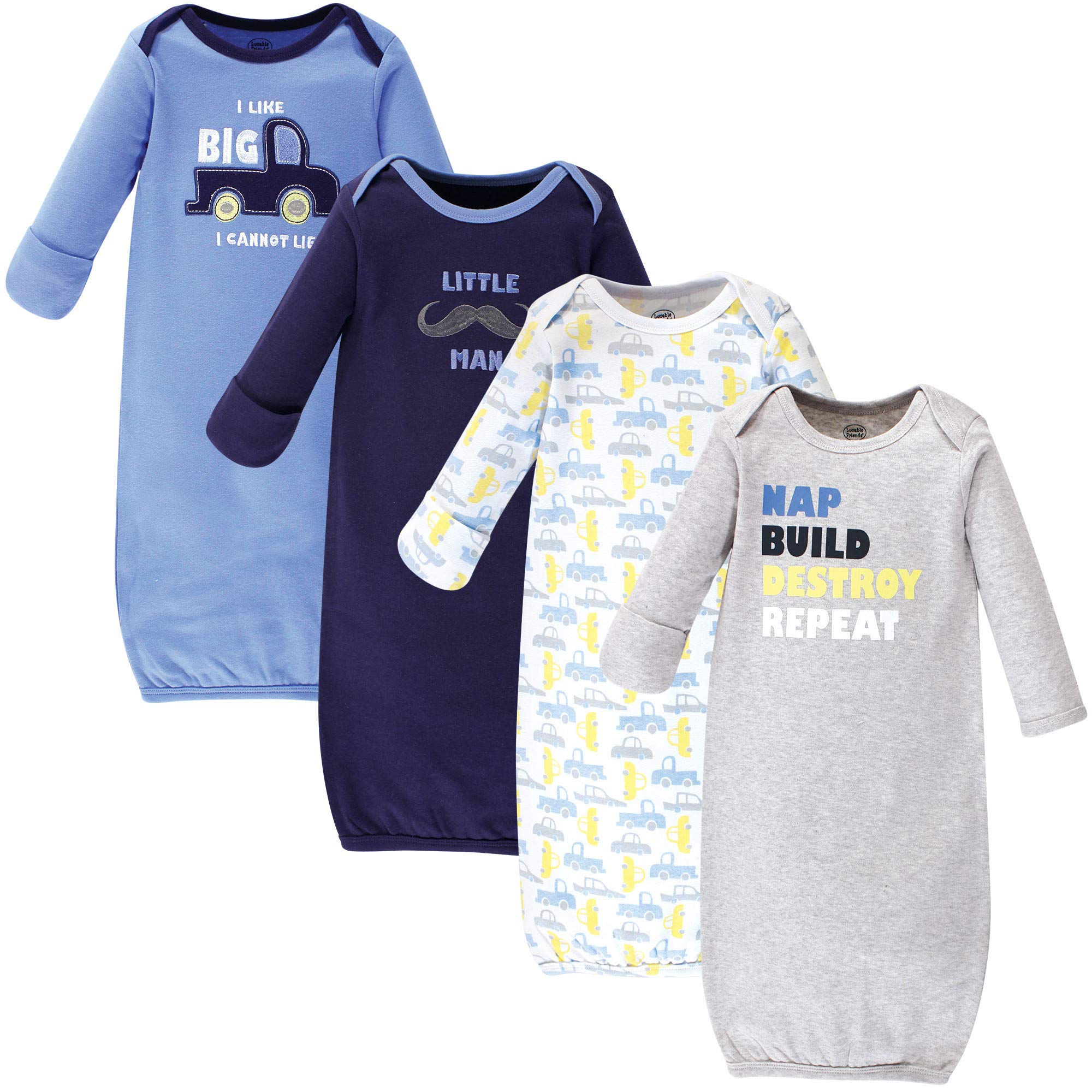 Luvable Friends Baby Cotton Gowns