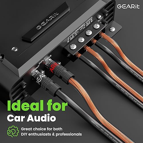 Miniatura 4 de GearIT Cable de altavoz de calibre 10 (100 pies), aluminio revestido de cobre, alambre de cobre de calibre grueso CCA para estéreo, sonido