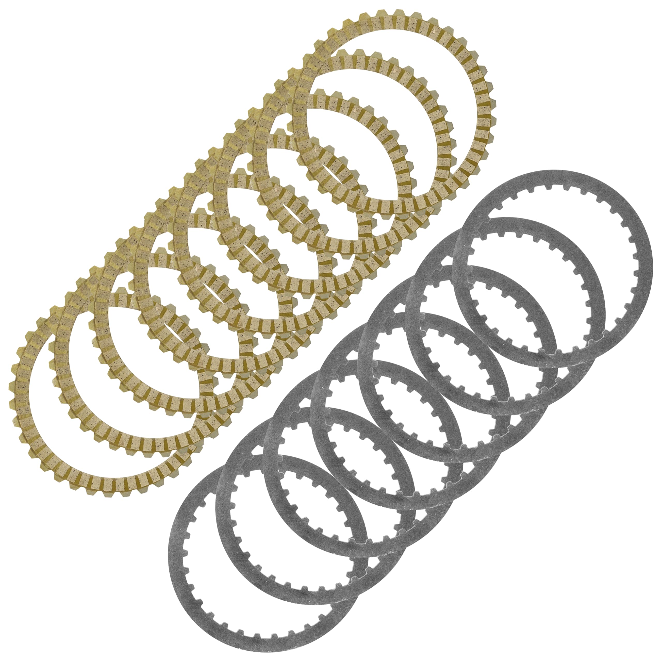 Caltric Clutch Friction Steel Plates Kit Compatible with Harley Davidson Forty Eight XL1200X 2010-2022 Sportster 883 1991-2022