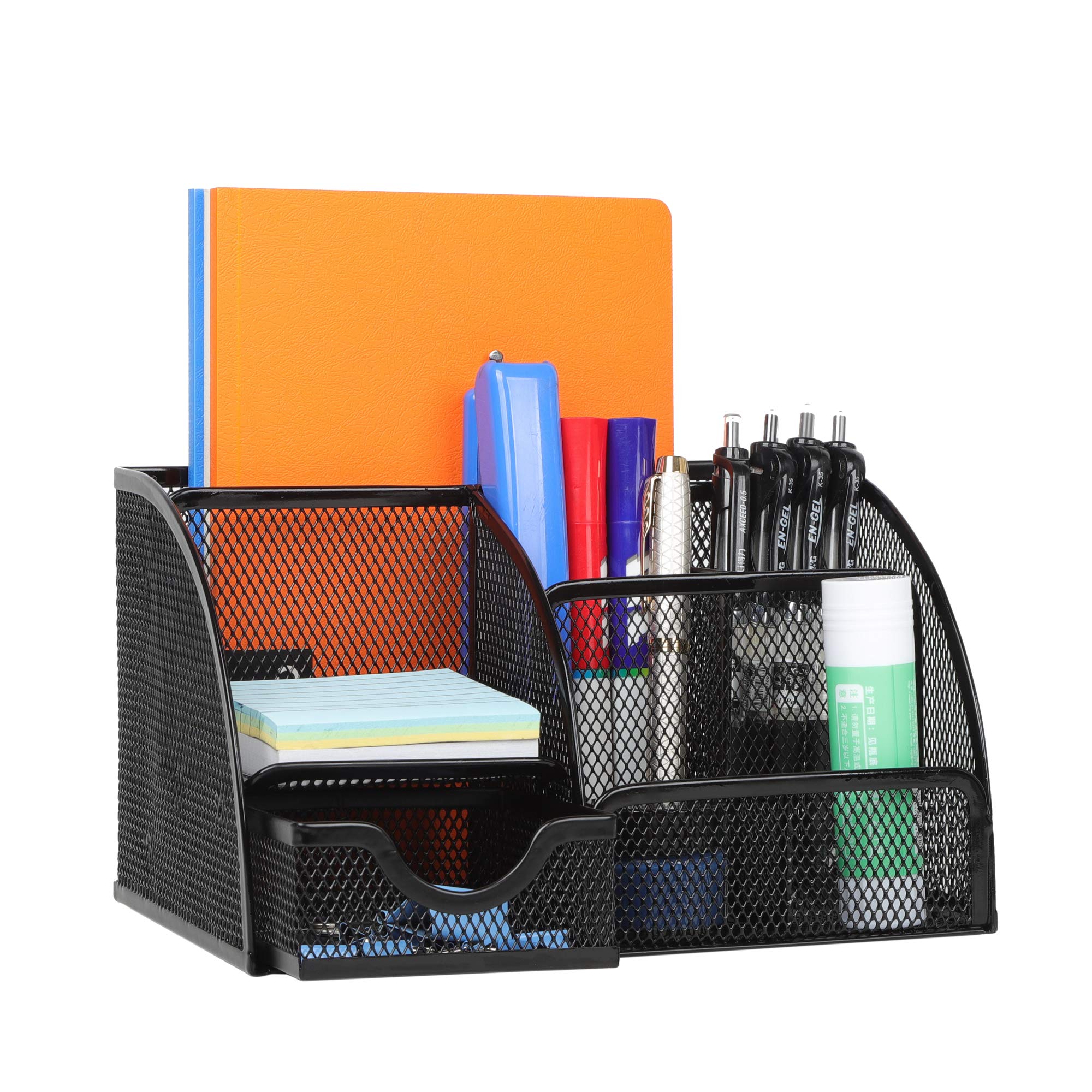 Buy Office Supplies Desk Organizer Caddy with 6 Compartments + 1