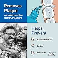Vista 2 de TePe Paquete de 25 cepillos interdentales originales, cepillo dental suave para limpieza de dientes, 4, amarillo