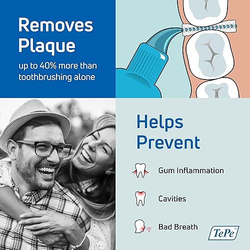 Miniatura 2 de TePe Paquete de 25 cepillos interdentales originales, cepillo dental suave para limpieza de dientes, 5, verde