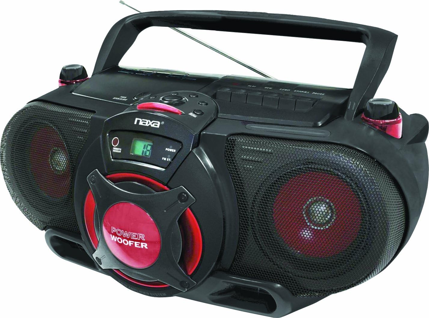 Naxa NPB259 Portable MP3/CD AM/FM Stereo Radio Cassette