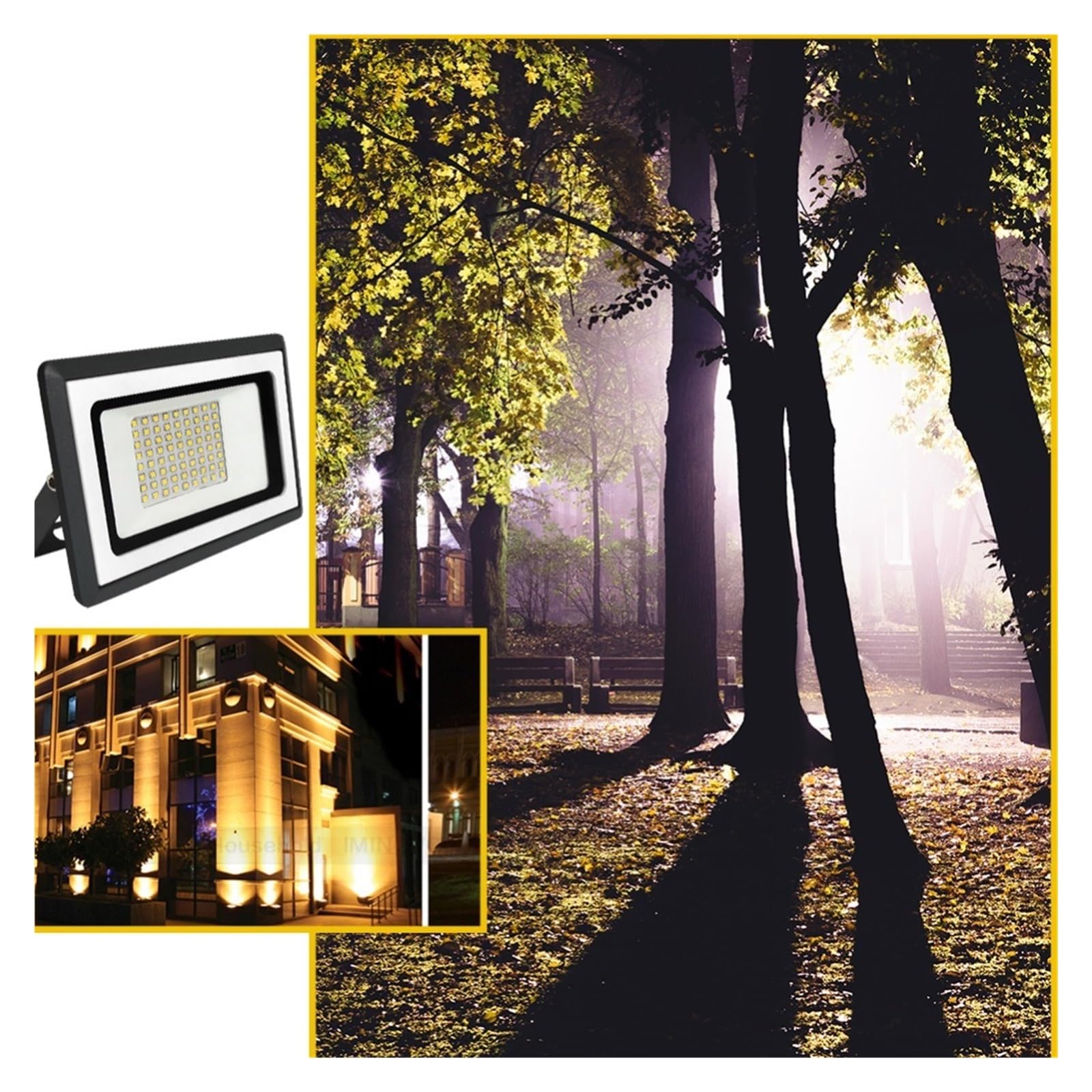 Proiettore a LED per esterni, Luce Di Inondazione A LED 100W 50W 30W 20W 10W Esterno IP65 Riflettore Impermeabile Faretto Lampione Stradale Lampada Da Parete Illuminazione Da Giardino Faretto per illu
