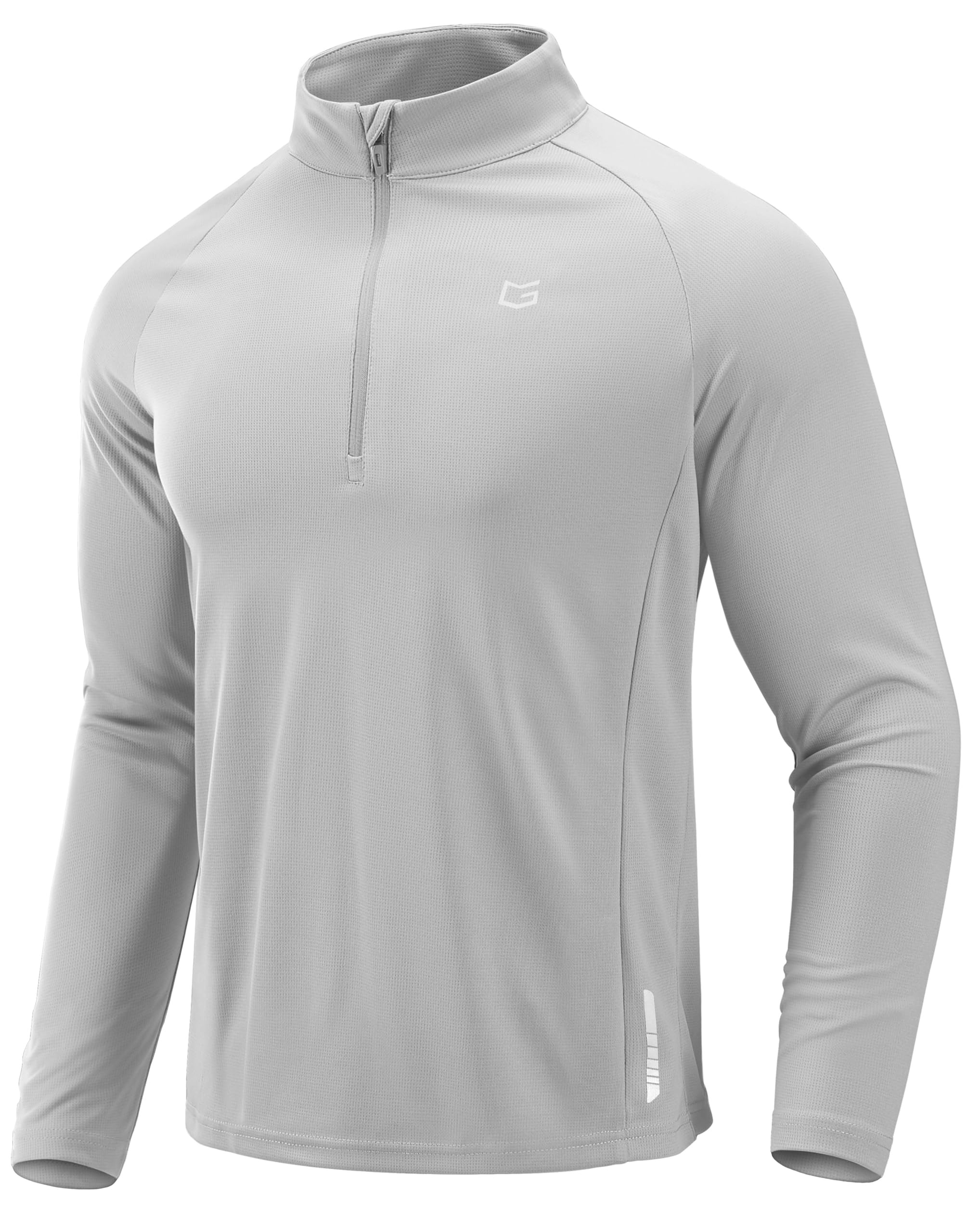 G Gradual Men's Quarter Zip Pullover Running Athletic Shirts Long Sleeve