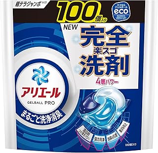 アリエール 洗濯洗剤 ジェルボール プロ まるごと洗浄消臭 清潔でさわやかな香り 詰め替え 100個 [大容量]