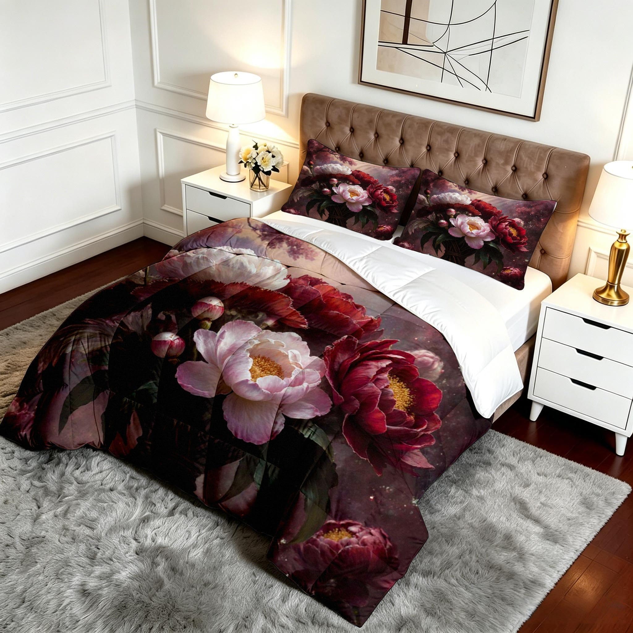 Edredón King Size 3D Perro Tiburón Sustituto Plumas para Adultos-A166