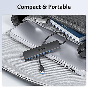 Amazon | acer USB ハブ 120cm (4-in-1, 5Gbps) 延長ケーブル 4