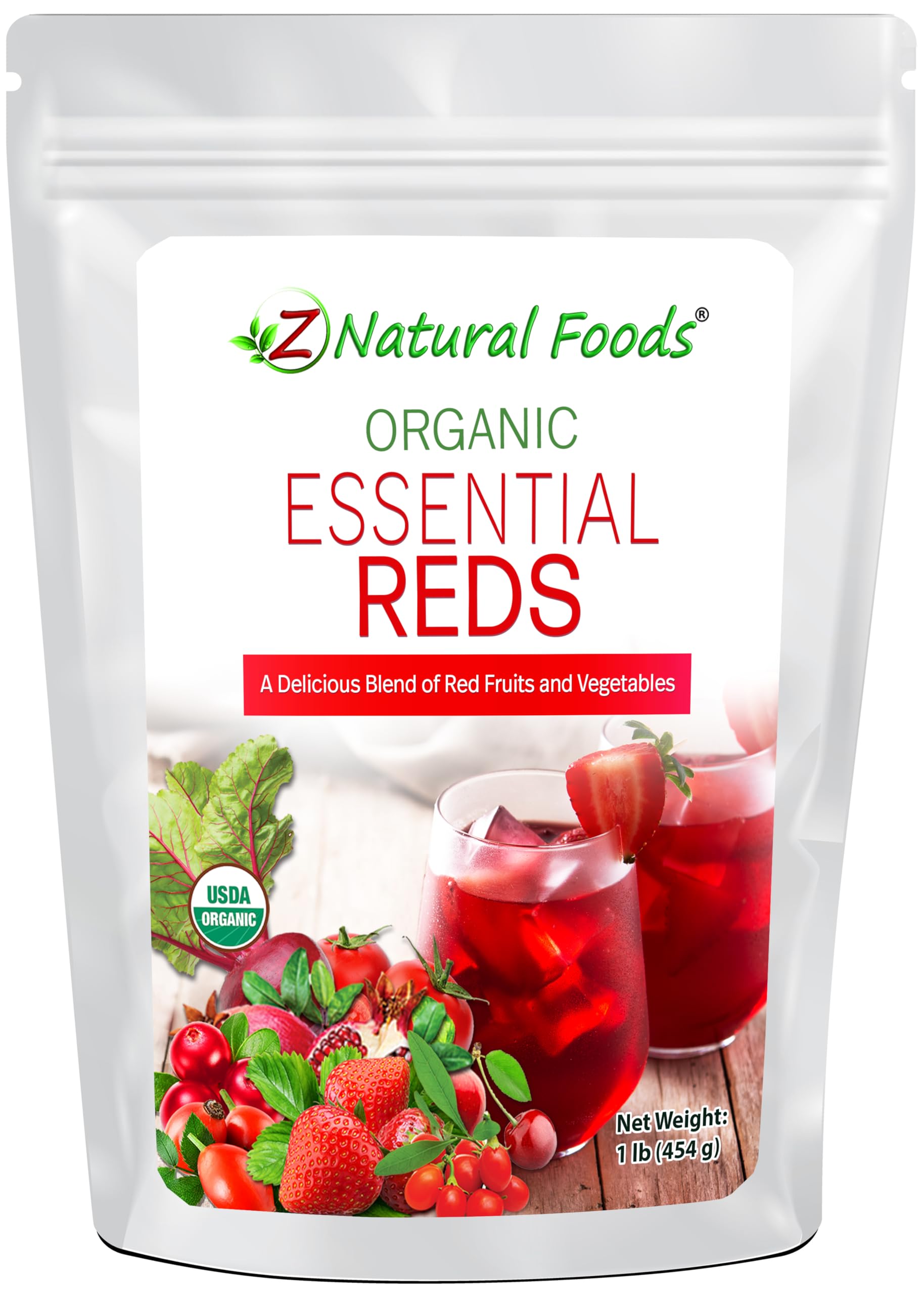 スッキリレッドスムージー Amazon.com: Z Natural Foods Organic Essential Reds, Organic Juice