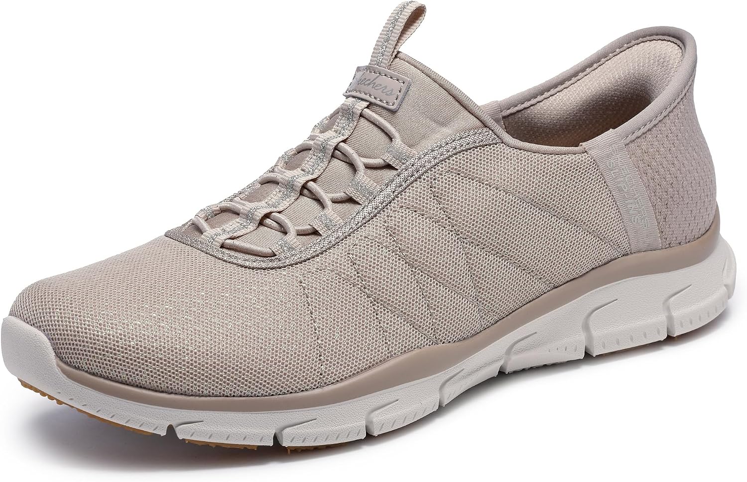 Skechers Women's Brilliance - Night Shift Hands Free Slip-ins | Modern Comfort Casual, Slip-ins, Air-Cooled Memory Foam, Machine Washable, Vegan