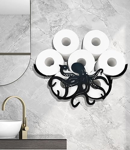 Miniatura 5 de Divertido soporte de papel higiénico de oso, almacenamiento de animales para baño, almacenamiento de papel higiénico de animales de metal