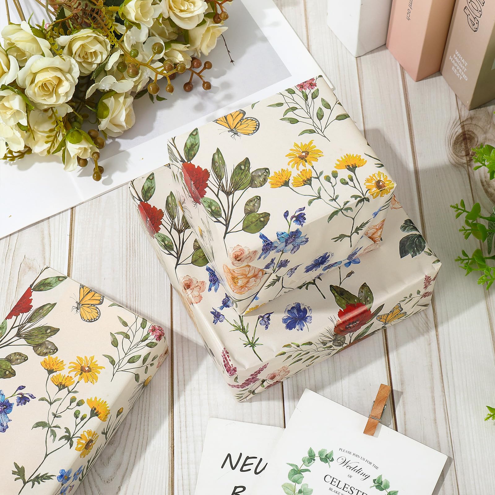 ADQUATOR Lot De 5 Feuilles De Papier Cadeau Pour 18e