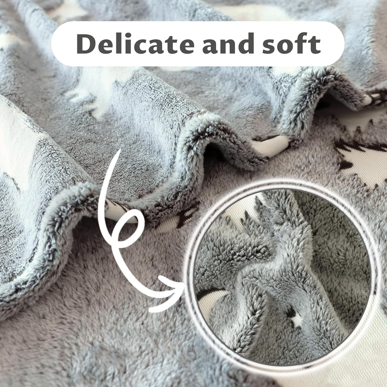 Bear Blanket Gifts for Women & Girls, Soft Warm Lightweight Plush Flannel Throw, Cozy Comfy Fuzzy Blanket for Bed, Sofa, Travel, Living Room, Home Decor - Image 2