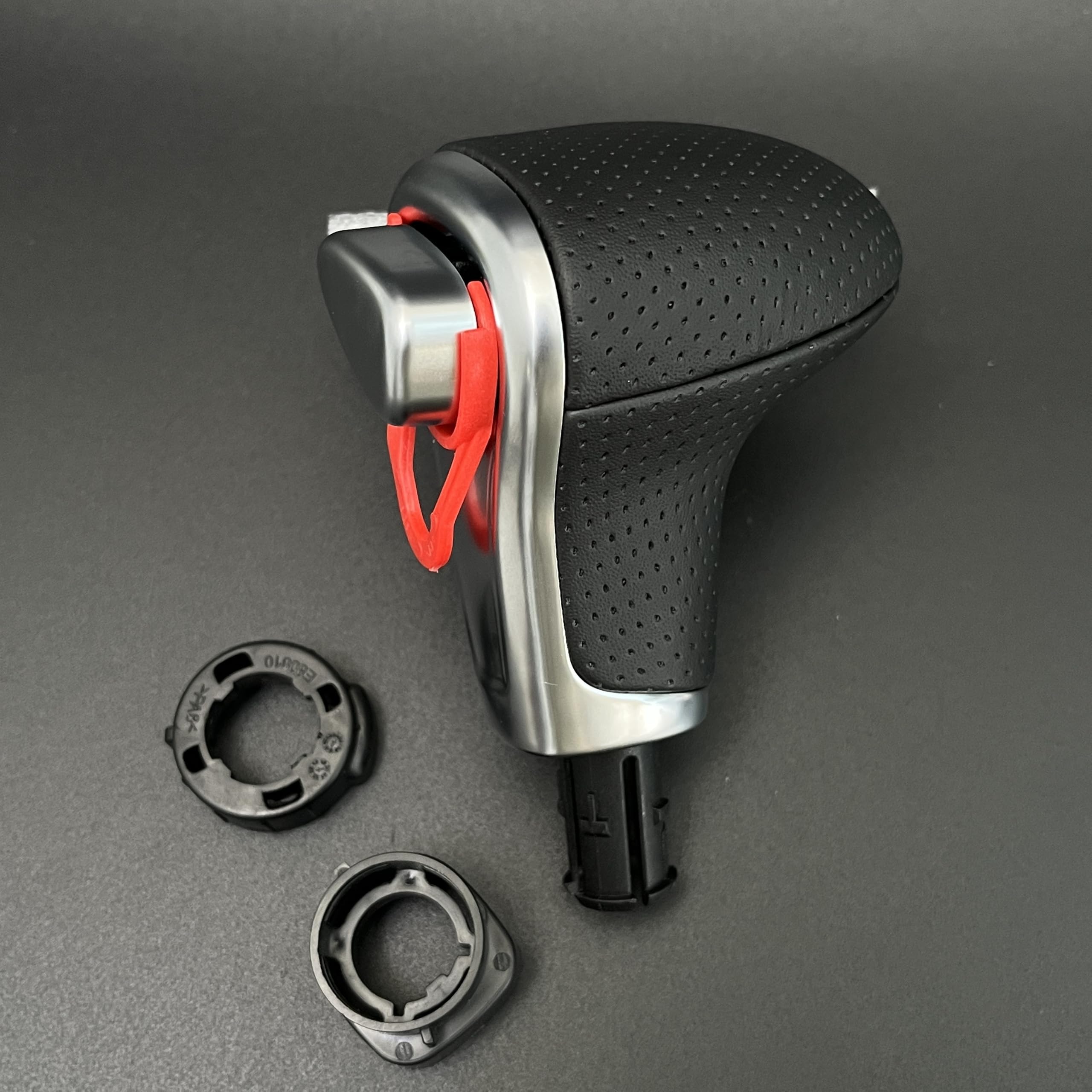 Wllygdy Lhd Leather Hole Lhd Leather Gear Shift Knob For Audi Q7 Q5 A3 A4 A5 A6 A7 C6 C7 4G1 713 139 4G1713139 Car Accessoriess(Lhd Leather Hole)