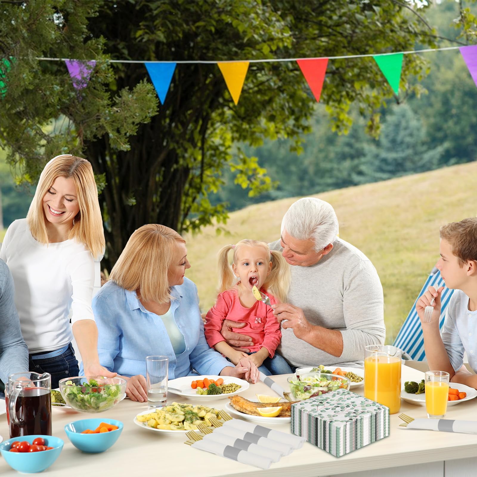Germiwipe 2.500 Stück selbstklebende Papierserviettenbänder (grau) | Silverware Wraps Bänder zum Verpacken von Besteck, ideal für Restaurant, Familie, Party, Hochzeit, Feier, Tischdekoration
