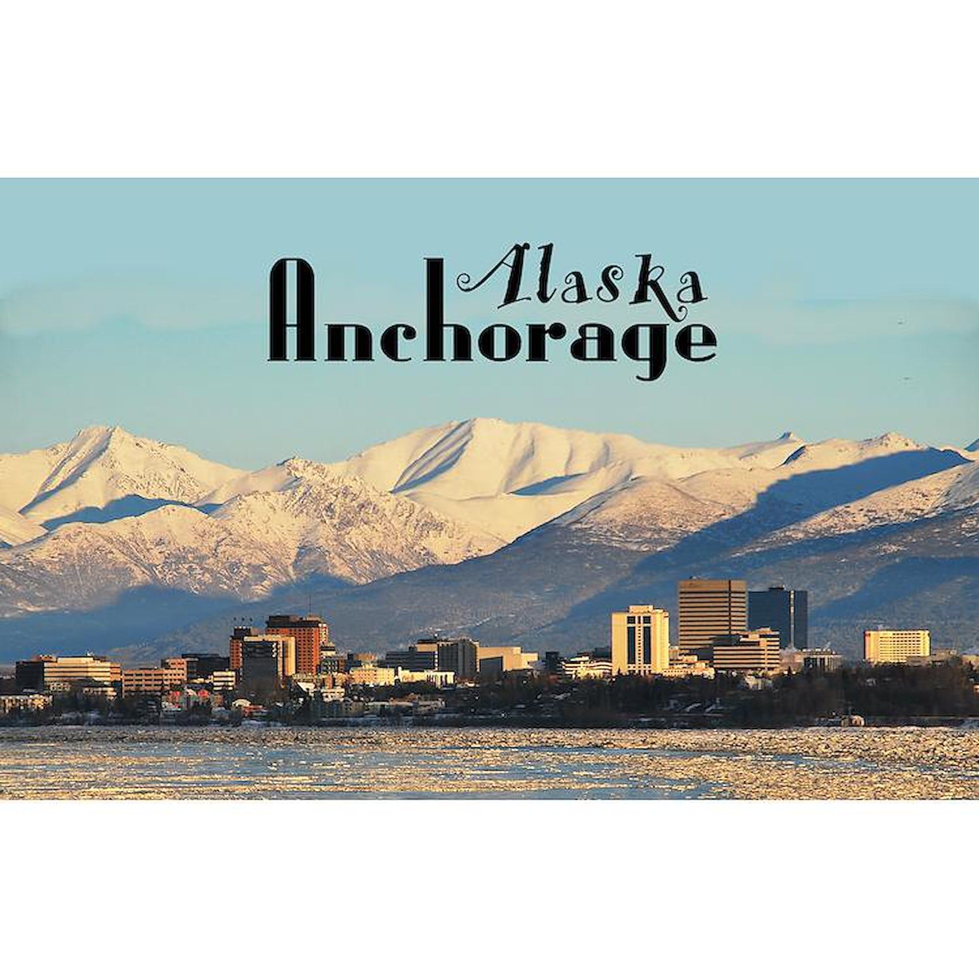 CafePress Anchorage Euro Oval Car Bumper Magnet