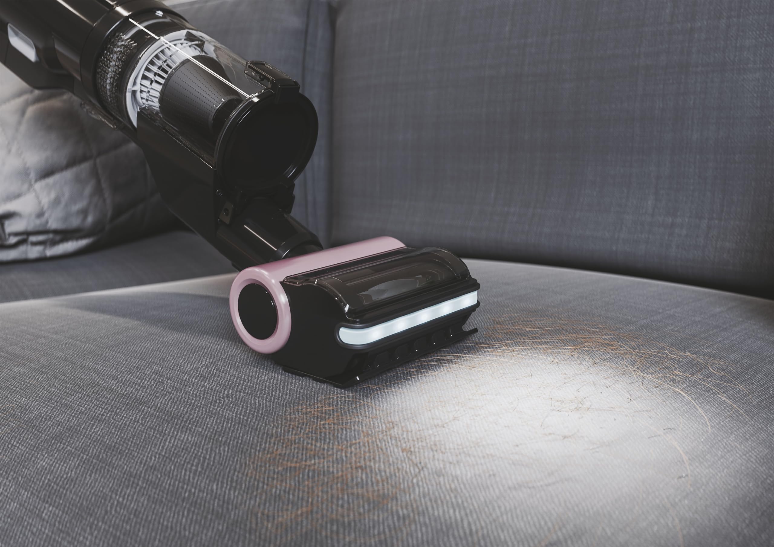 HOOVER HFX odkurzacz akumulatorowy z dyszą do sierści zwierzęcej i diodą LED, odkurzanie do 120 m², bezprzewodowy odkurzacz z CORNER GENIE™ do czyszczenia narożników i krawędzi, z funkcją ANTI-TWIST