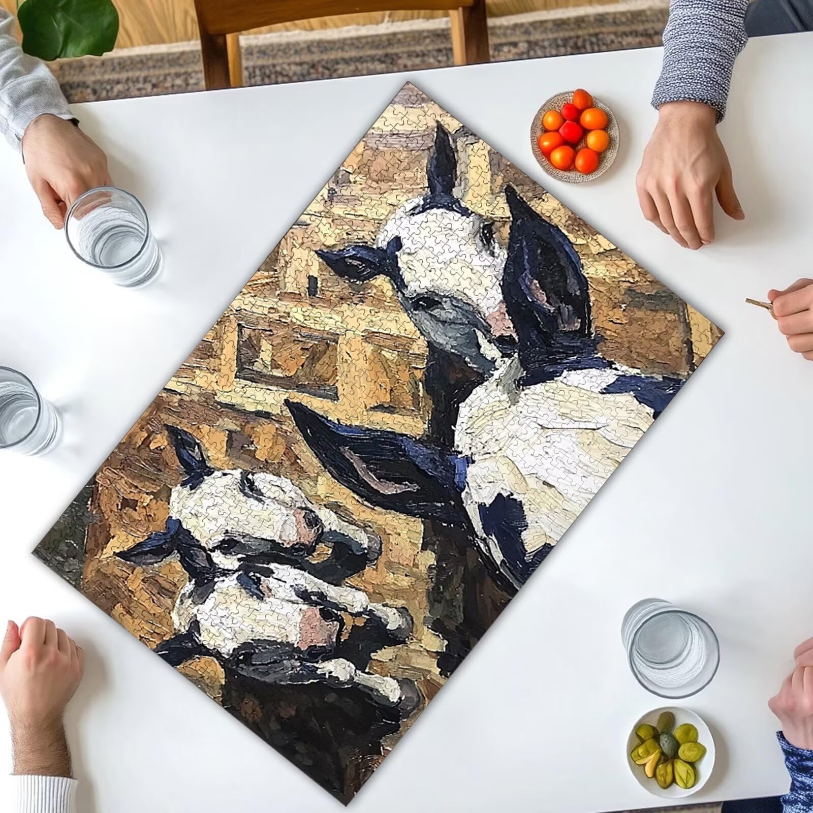 Puzzle 4000 sztuk dla dorosłych, zwierzę puzzle 4000 sztuk abstrakcyjne puzzle dla dorosłych z pudełkiem, wyzwanie puzzle do dekoracji świątecznej prezent dla kobiet, zdjęcia nowoczesny salon