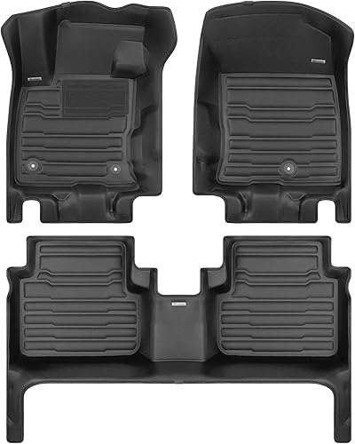 TuxMat - Para modelos Ford Bronco Sport 2021-2026 - Alfombrillas personalizadas para automóvil - Cobertura máxima, todo tipo de clima, medición