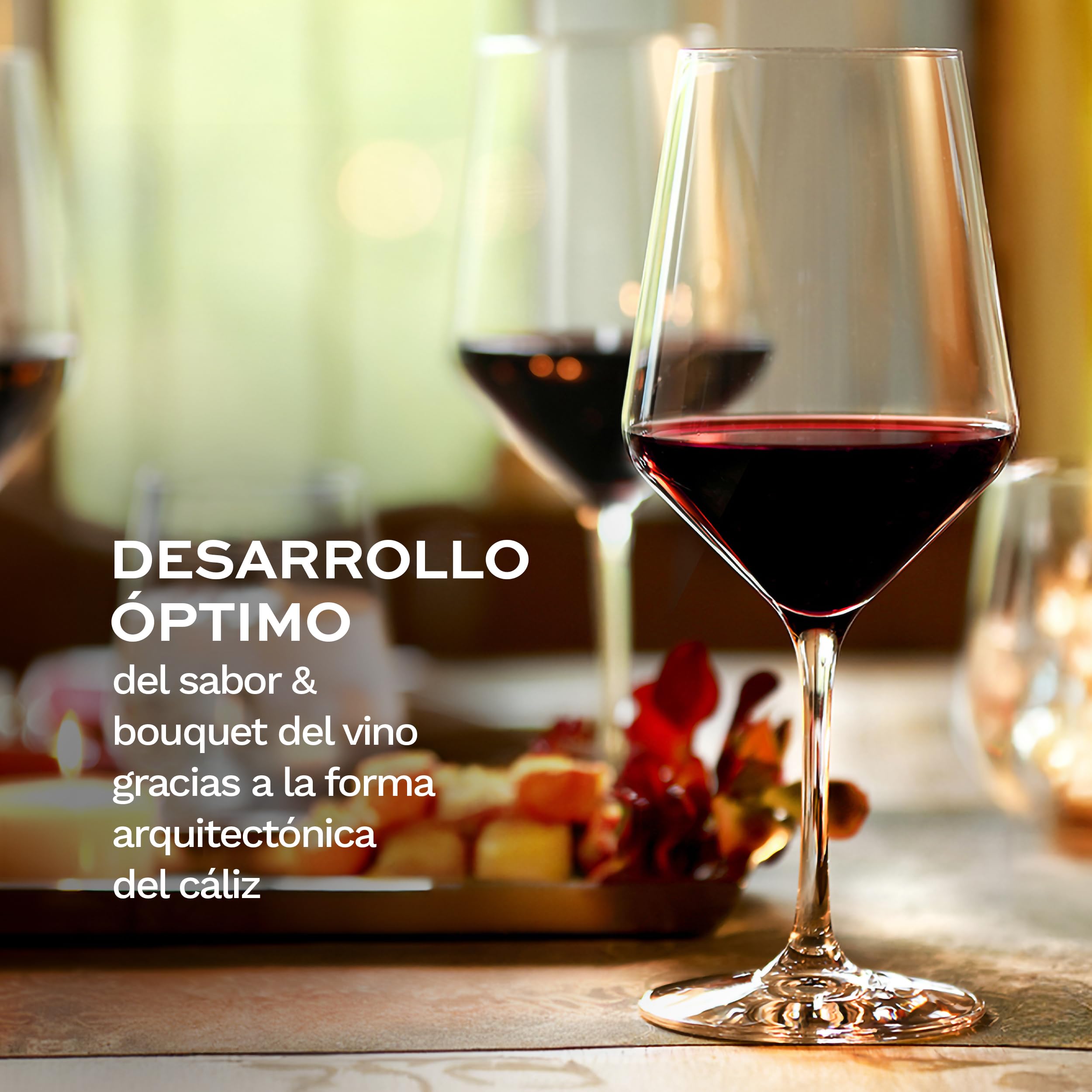 Stölzle Lausitz Copas de Vino Bordeaux Revolution Set de 6, 650 ml – Copas de Alta Calidad para Bordeaux, Amarone & Syrah – Copas Elegantes de Cristal – Resistentes a Golpes y Lavavajillas