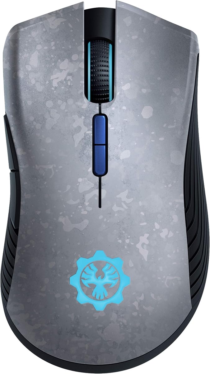 Ratón inalámbrico para juegos Mamba: sensor óptico de 16 000 ppp, iluminación Chroma RGB, 7 botones programables, interruptores mecánicos, duración de la batería de hasta 50 horas, edición Gears of War 5