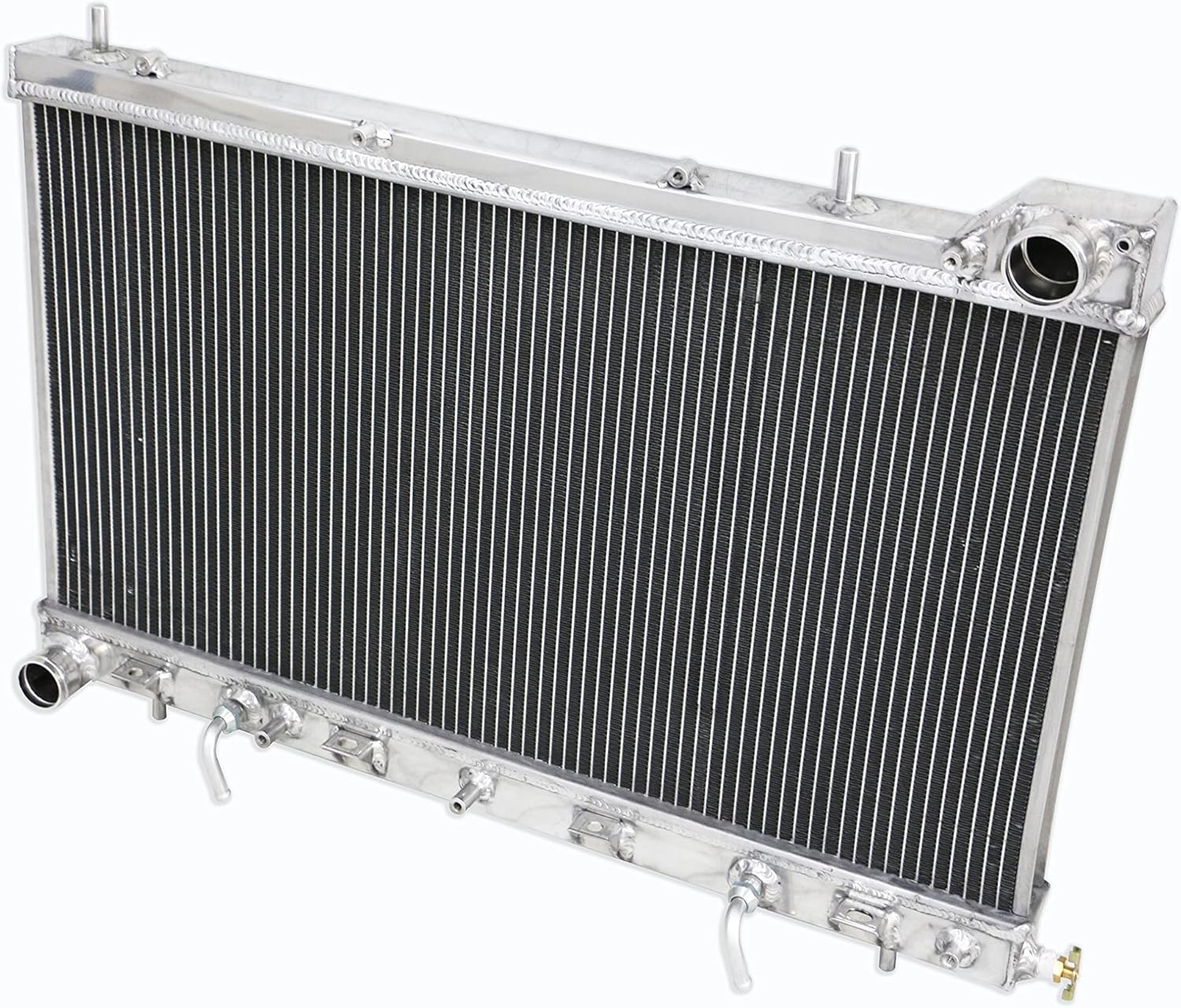 2 Row Aluminum Core Radiator For 2003-2005 04 Subaru Forester XT 2.5L Turbo Engine MT Model., 19 H X 28 W inch