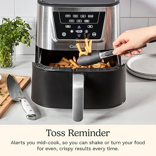 Miniatura 6 de Cuisinart Freidora de aire, cesta grande de 6 cuartos de galón con 4 funciones de cocción para freír al aire, hornear, asar y mantener caliente, 3