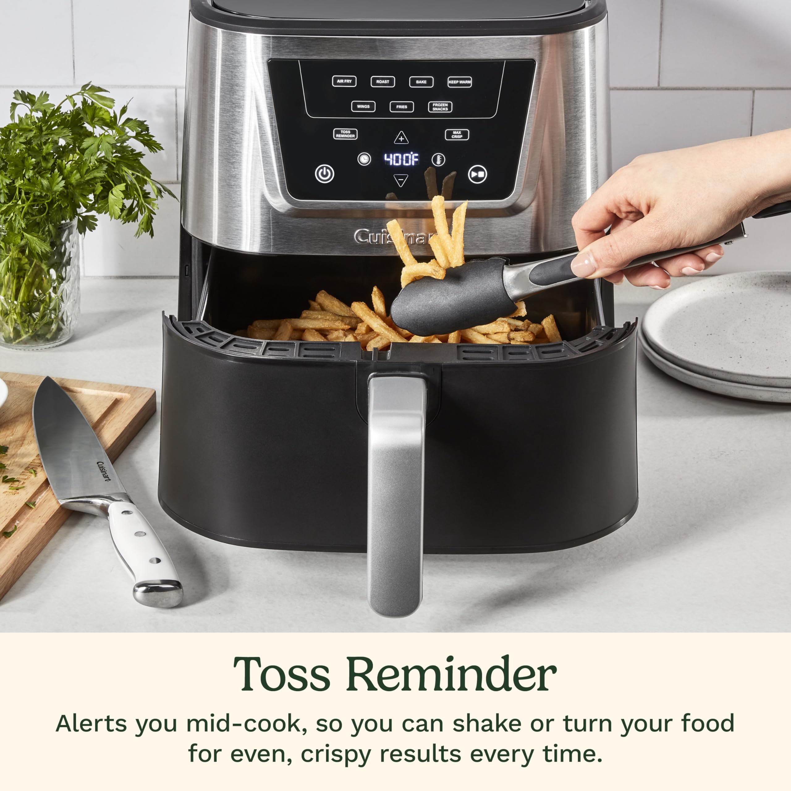 Amazon.com: Cuisinart Air Fryer, Large 6-Quart Basket with 4
