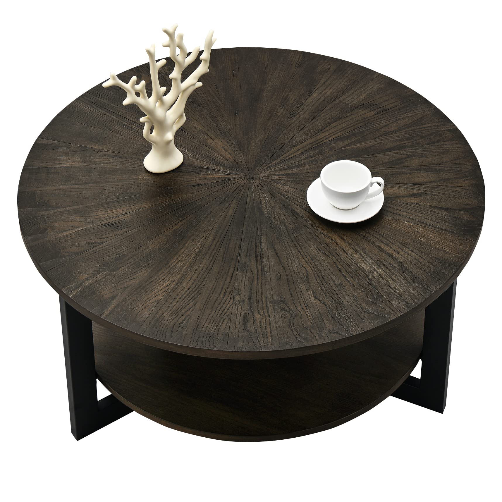 Photo 1 of *MINOR SCUFFS/CHIPS IN WOOD*
LEEMTORIG Round Coffee Table with Storag